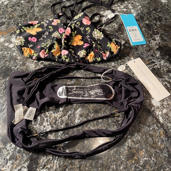 NWT beach bunny bikini DD top and L or XL strappy bottoms - Picture 14 of 14